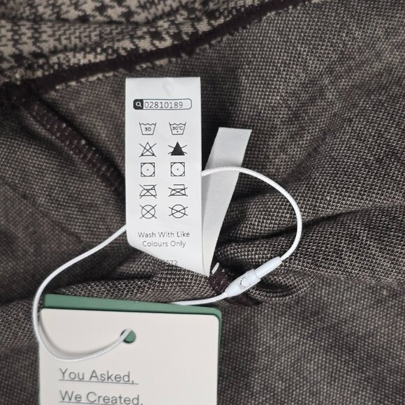 HALARA Plaid A-Line Midi Skirt Tartan Houndstooth Office NWT - Picture 12 of 13